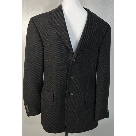 Arnold Brant Mens 40R Blazer Wool Lined Suit Jacket Three Button Sport Coat EUC